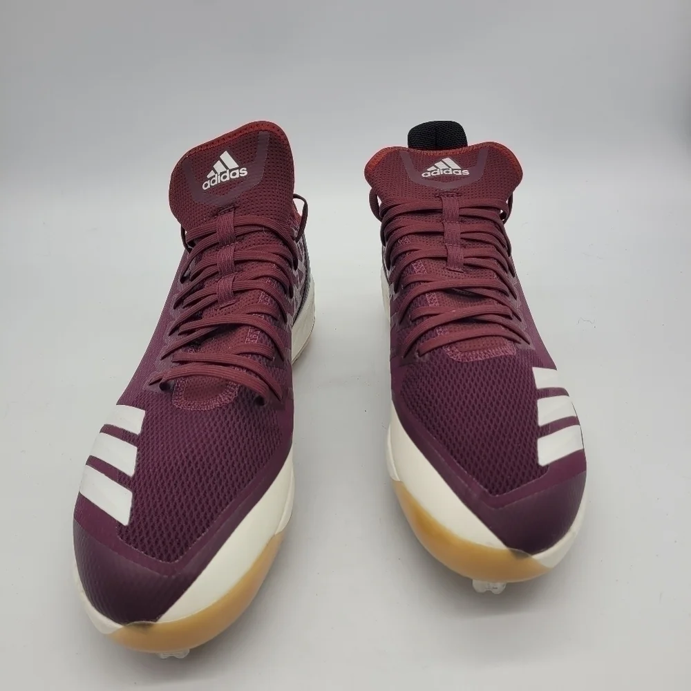 Adidas Shoes Men 14 Boost Icon 4 Metal Baseball Cleats NEW Maroon